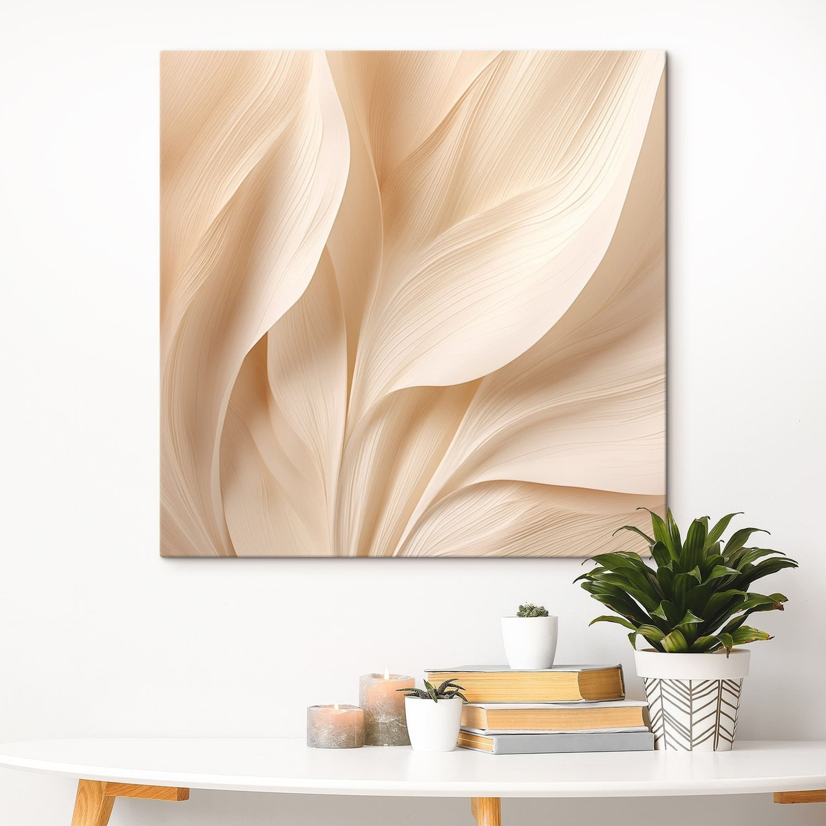Linhas bege fluidas — interior 3