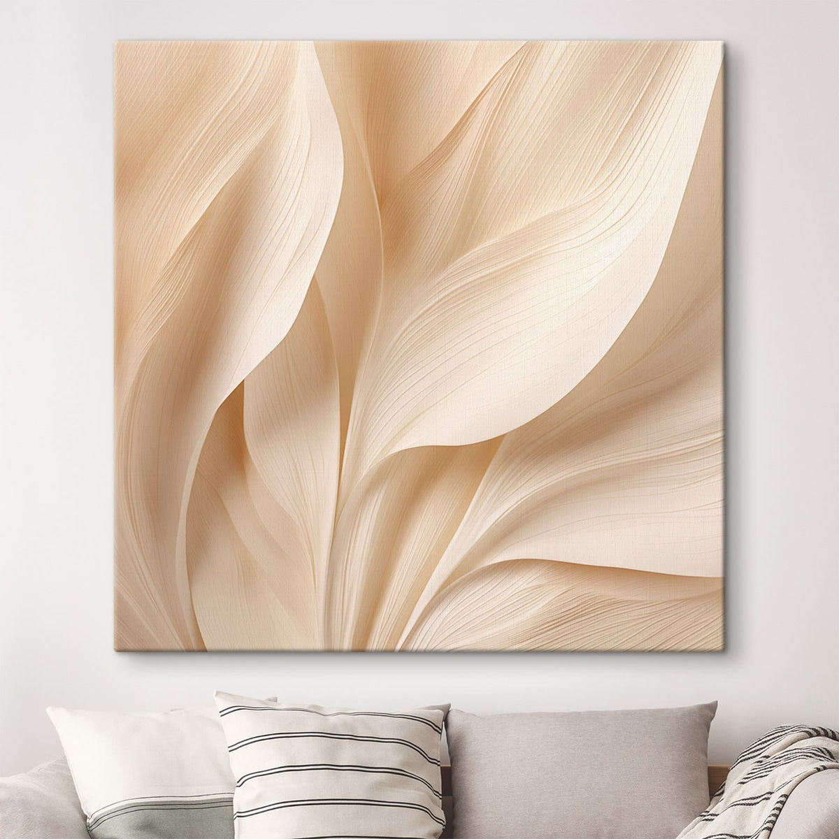 Linhas bege fluidas — interior 2