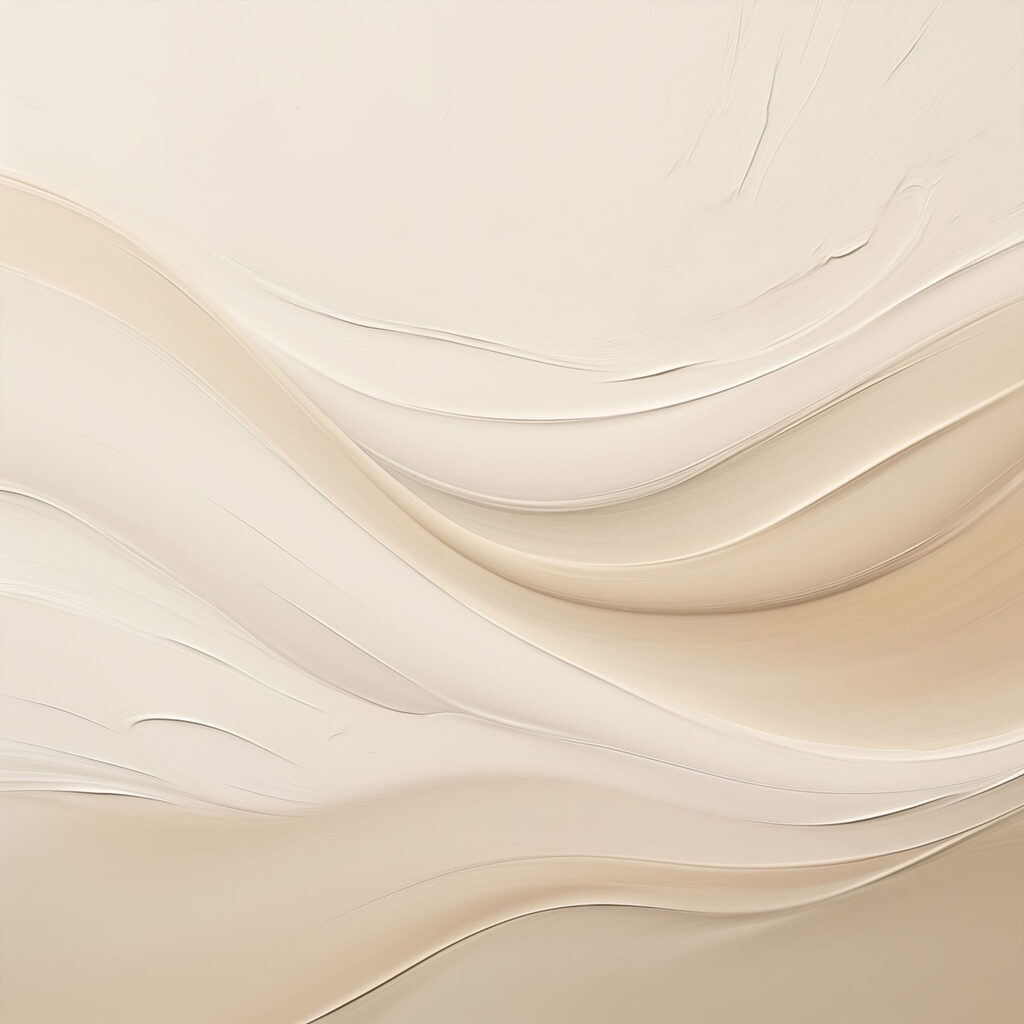 Ondas creme em repouso — design completo