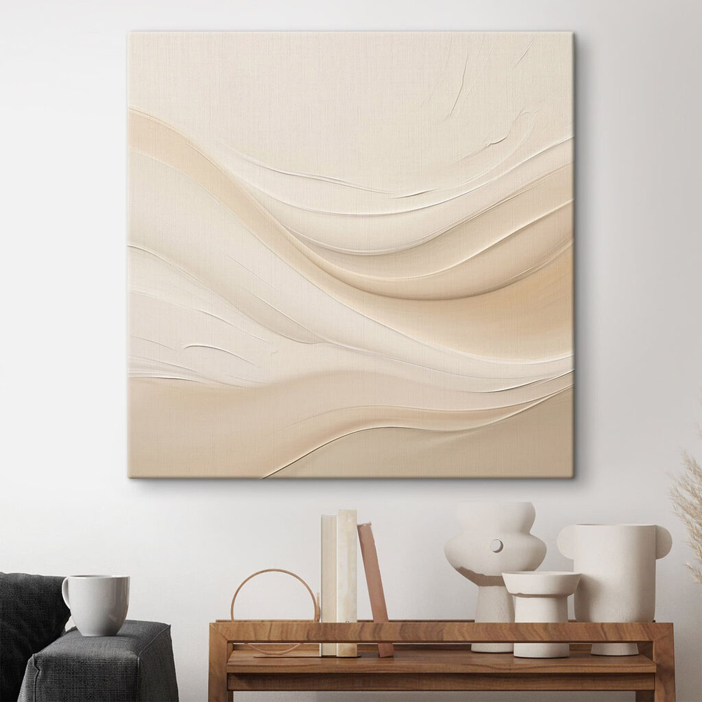 Ondas creme em repouso — interior 2