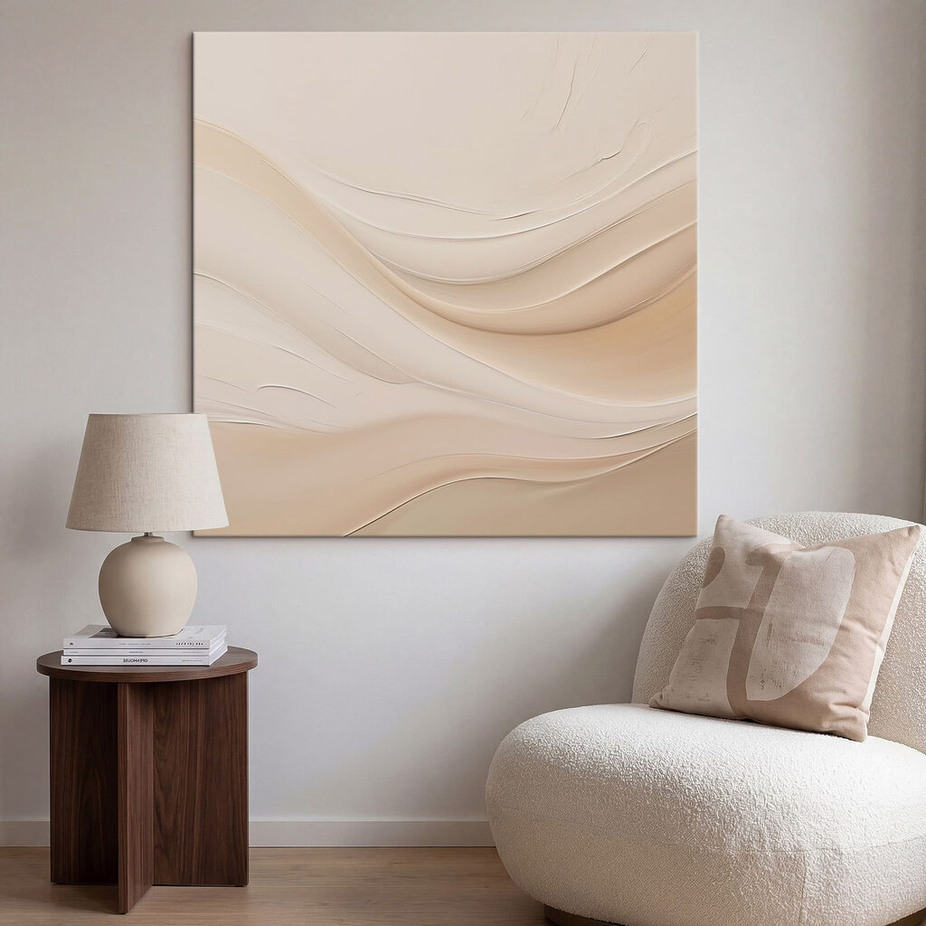 Ondas creme em repouso — interior 1