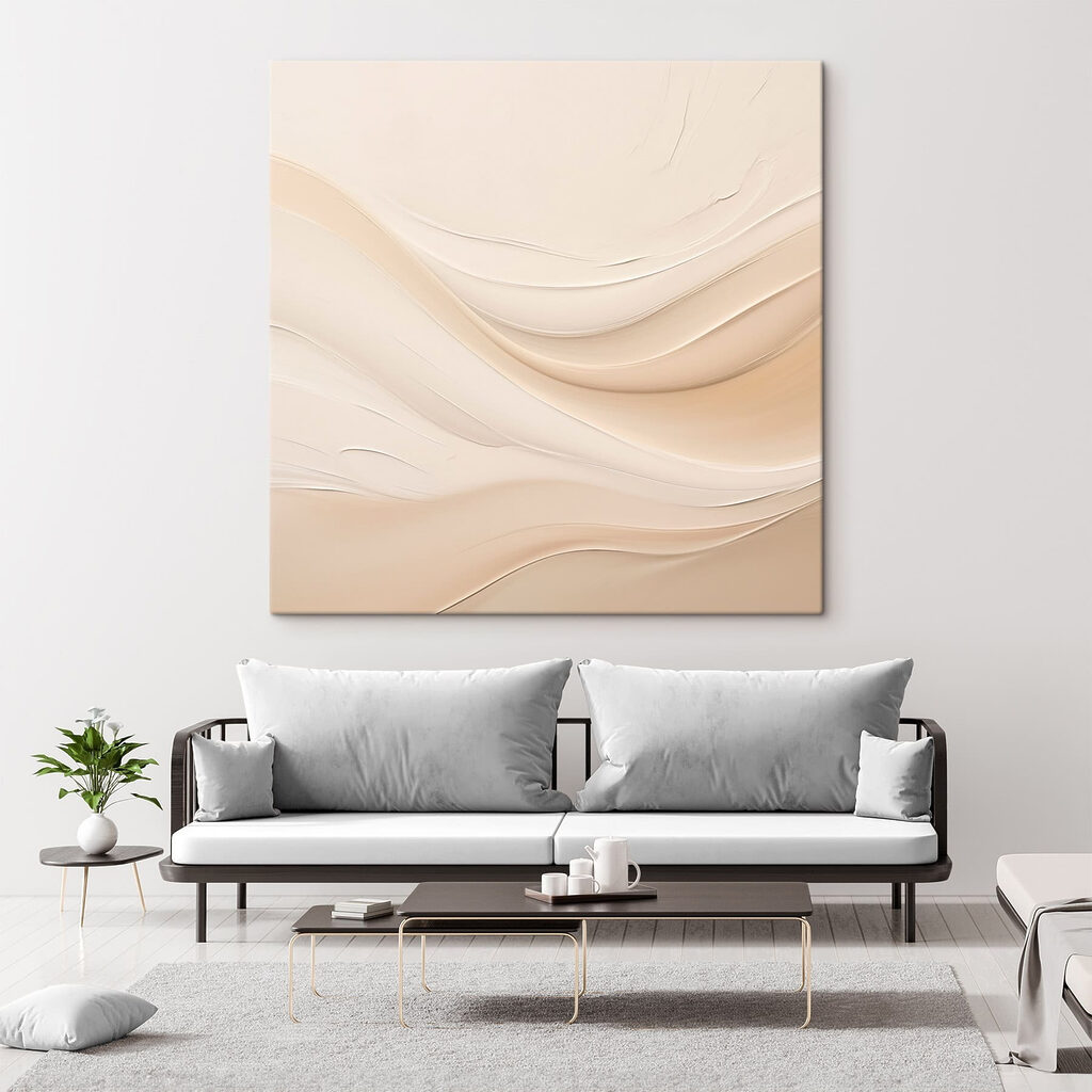 Ondas creme em repouso — interior 3