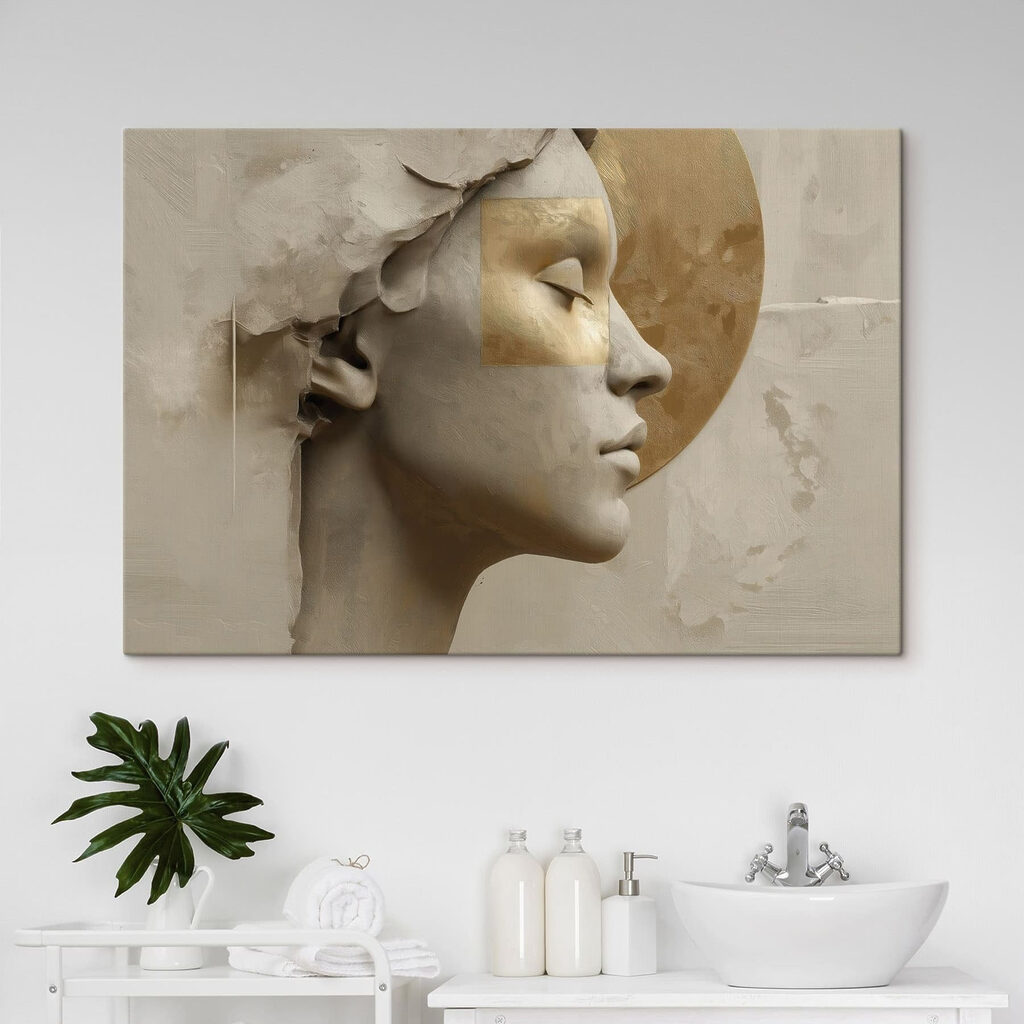 Mulher de perfil — interior 2