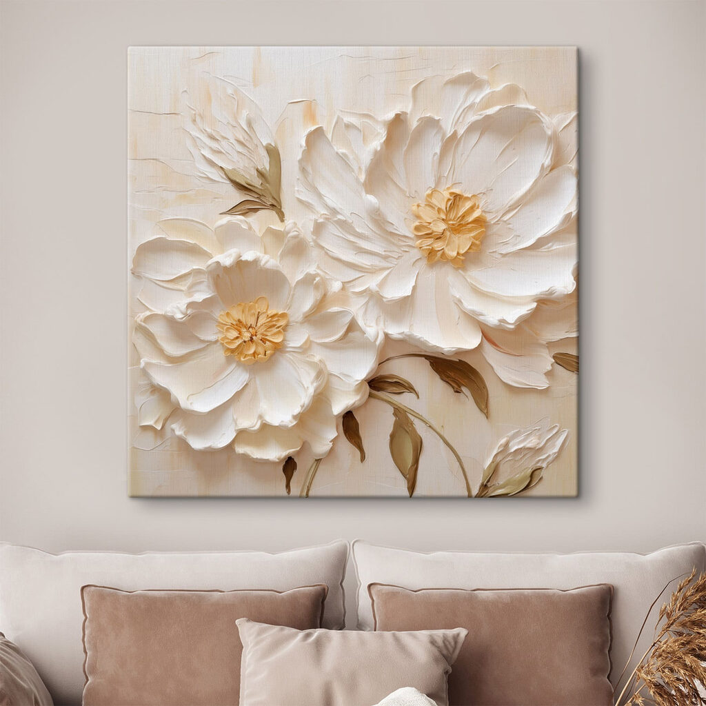 Duas flores em dourado — interior 2