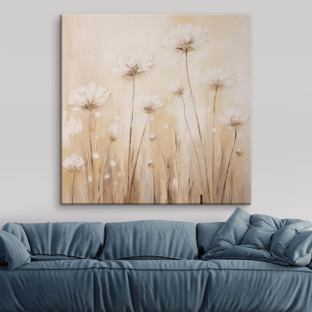 Flores finas em pêssego — interior 1