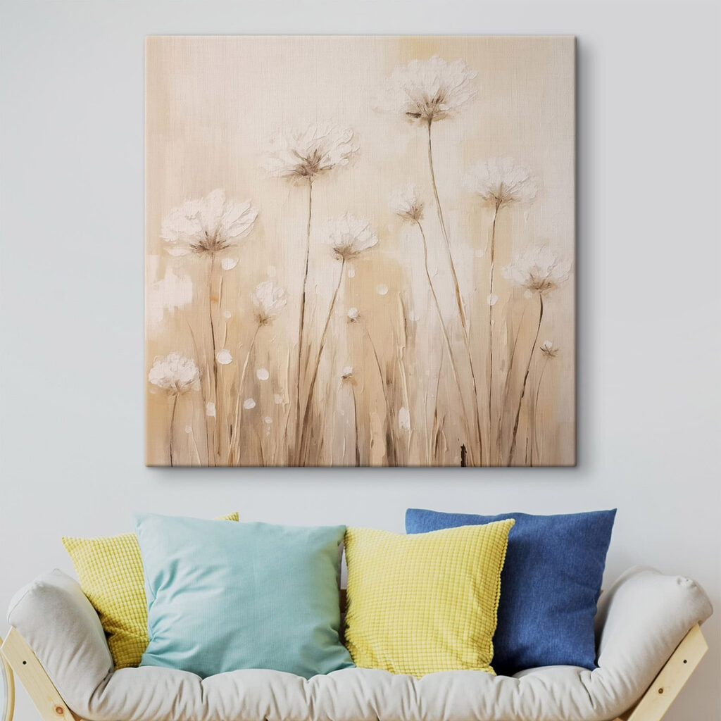 Flores finas em pêssego — interior 2