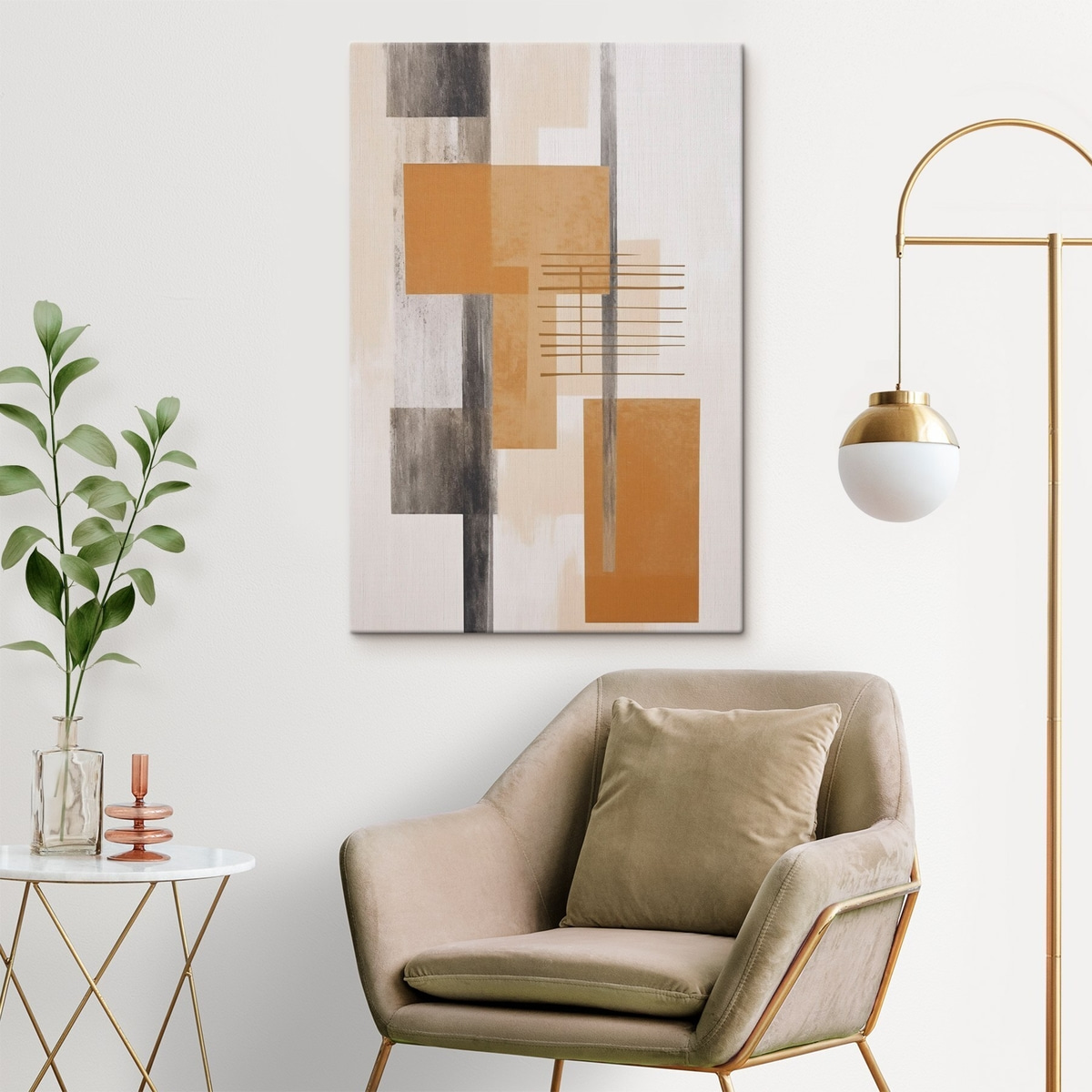 Abstração com efeito envelhecido — interior 2