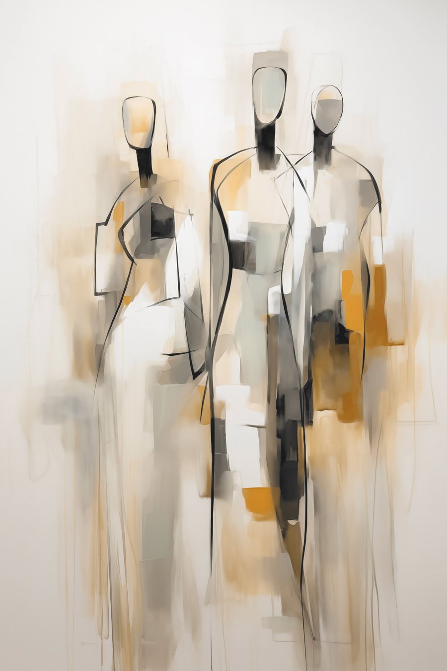 Silhuetas abstratas — design completo