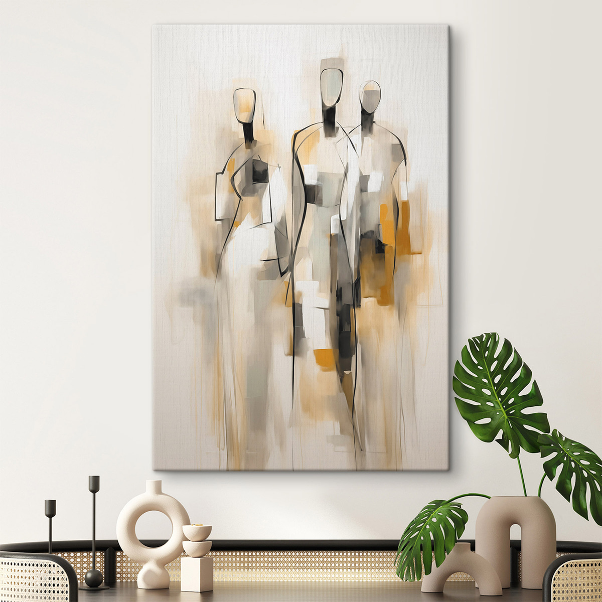 Silhuetas abstratas — interior 1