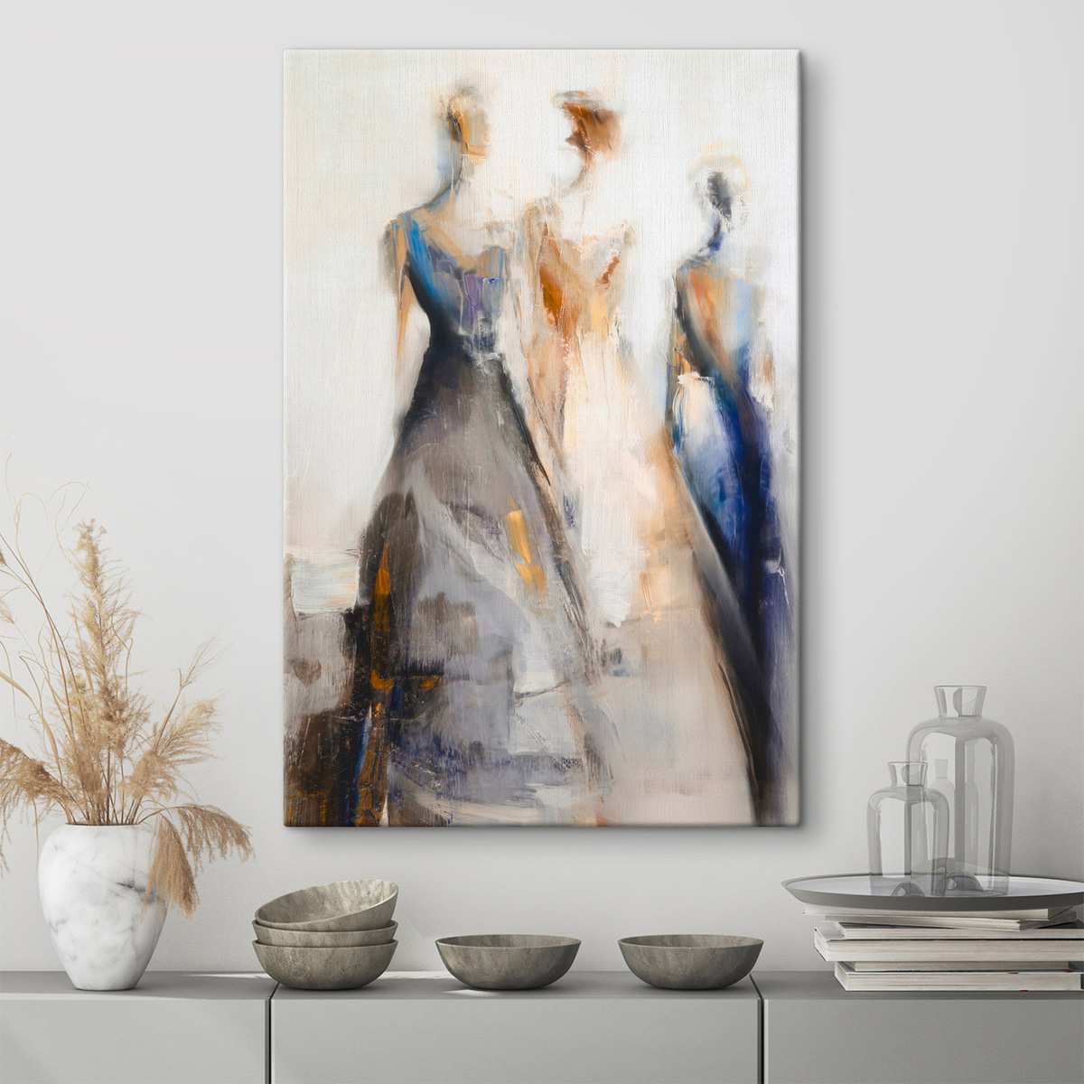 Silhuetas femininas abstratas — interior 3
