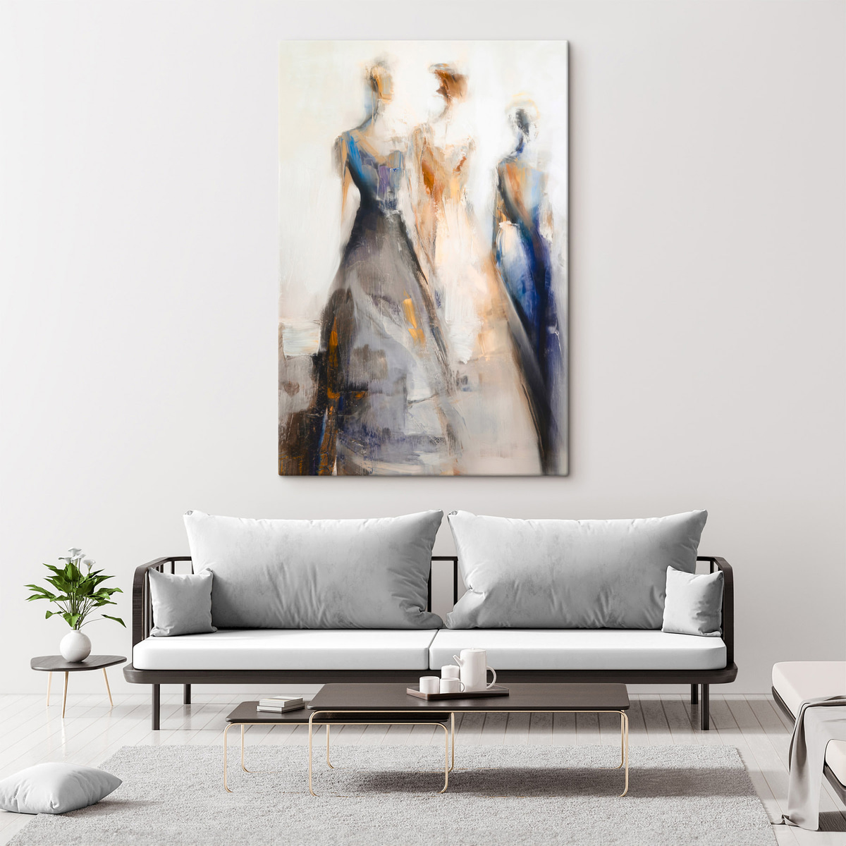 Silhuetas femininas abstratas — interior 1