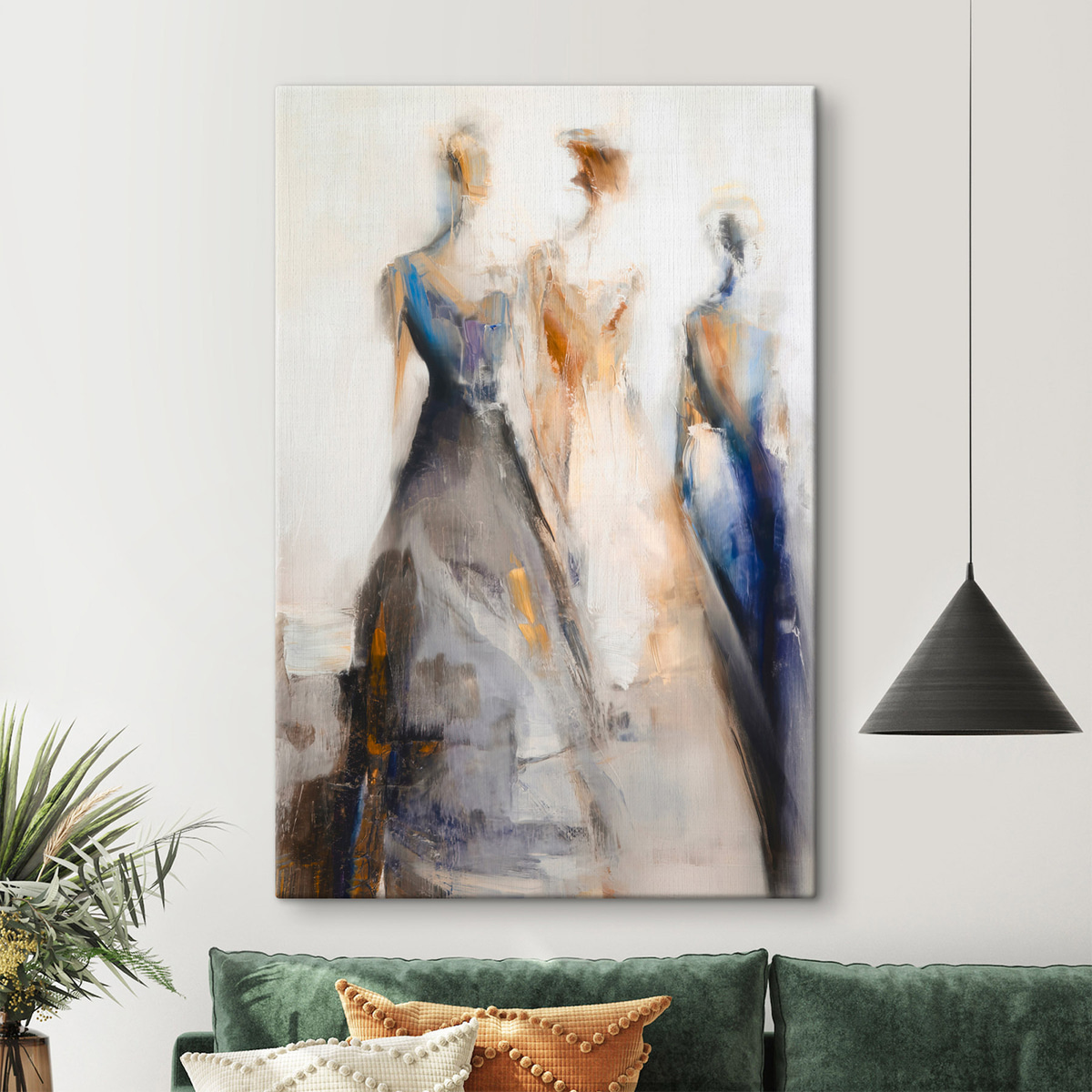 Silhuetas femininas abstratas — interior 2