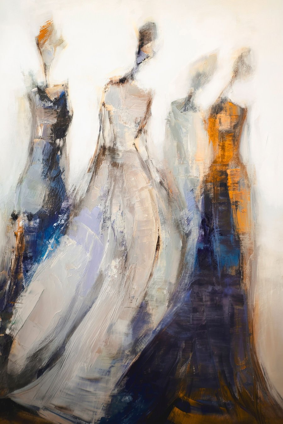 Silhuetas femininas abstratas — design completo
