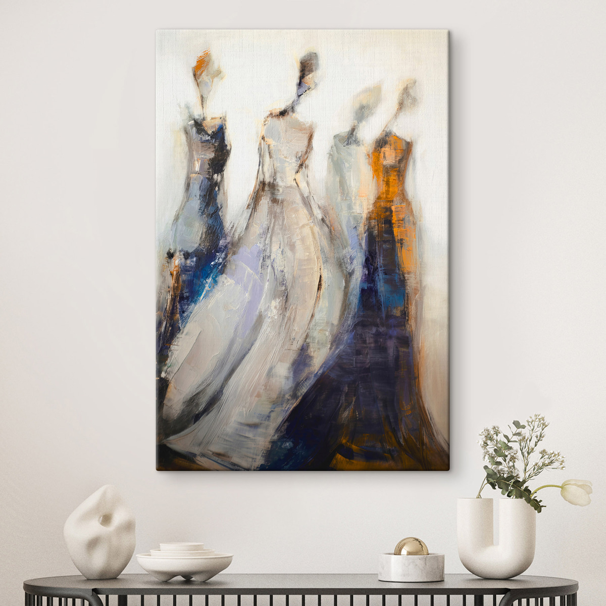 Silhuetas femininas abstratas — interior 1