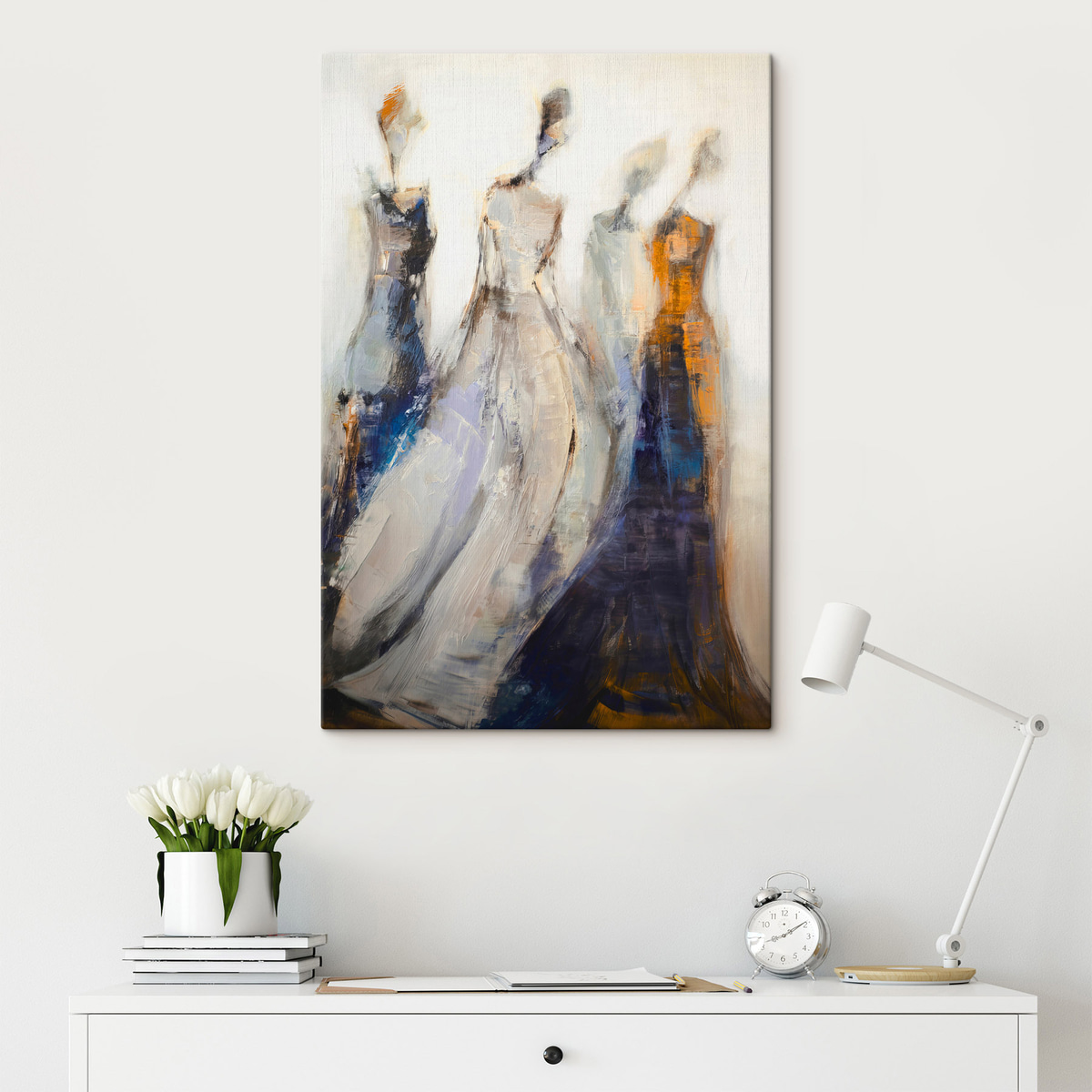 Silhuetas femininas abstratas — interior 2