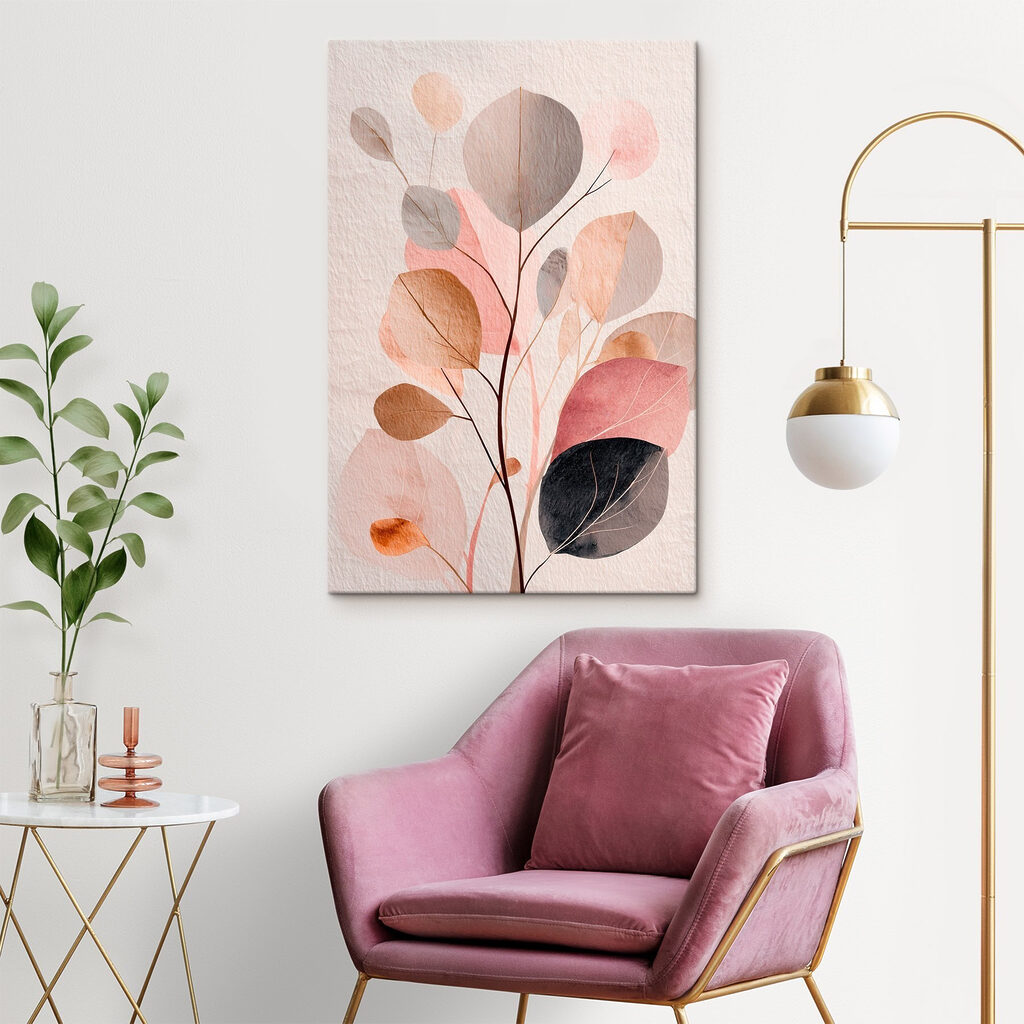 Folhas redondas em pastel — interior 2