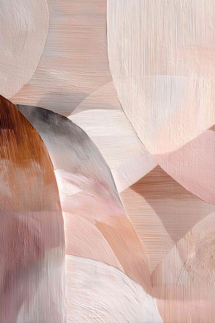 Arcos cor-de-rosa em pinceladas — design completo