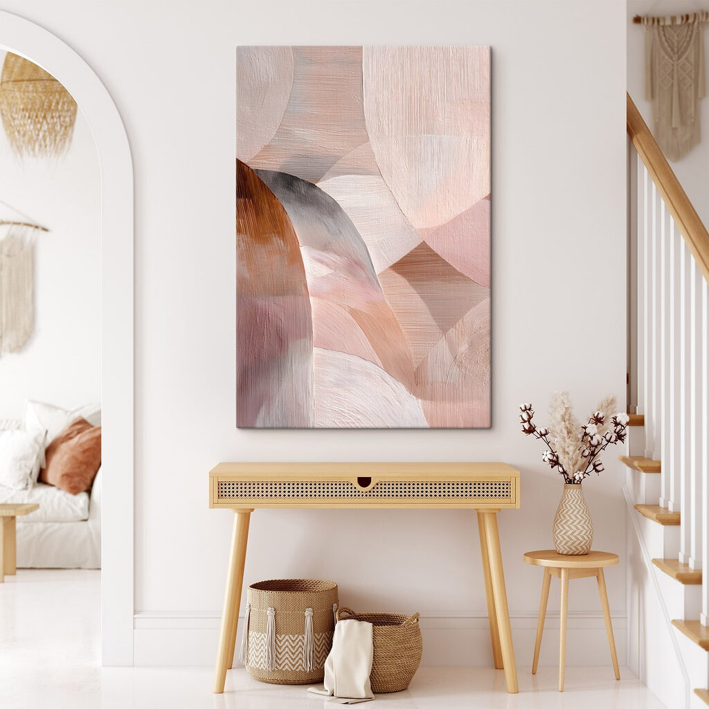 Arcos cor-de-rosa em pinceladas — interior 2