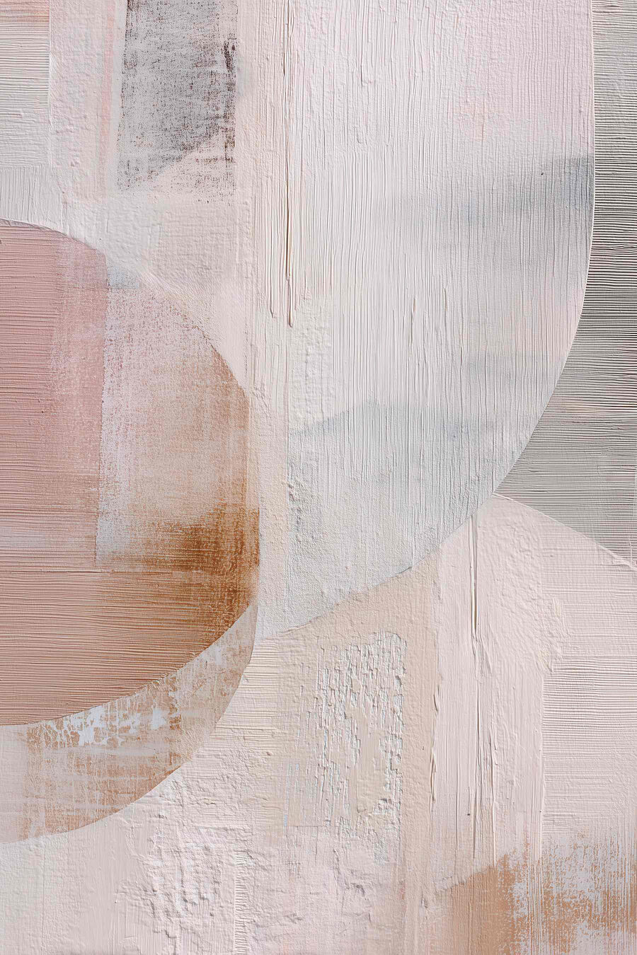 Círculos pastel em camadas — design completo
