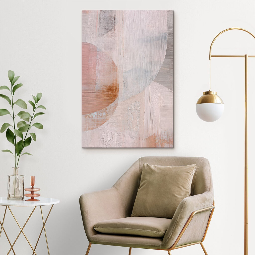 Círculos pastel em camadas — interior 2