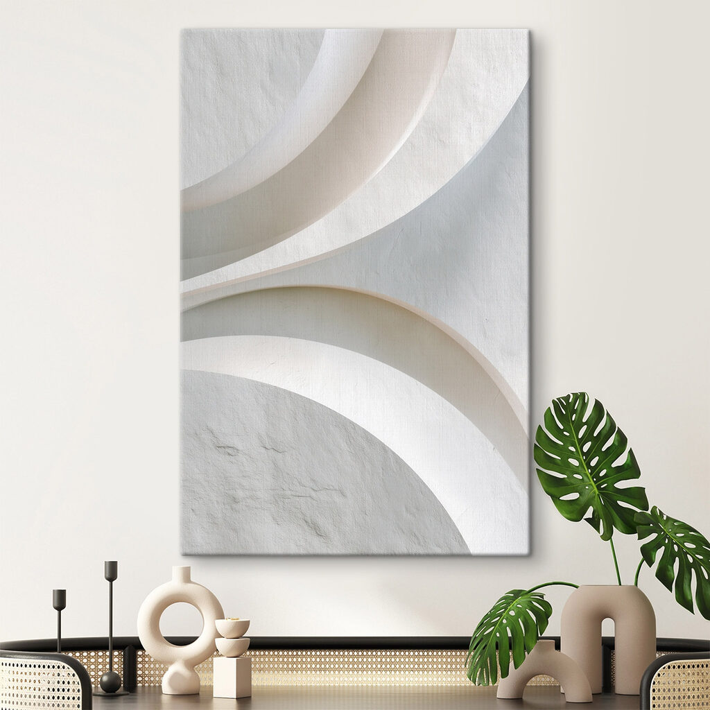 Arcos brancos com sombra — interior 2