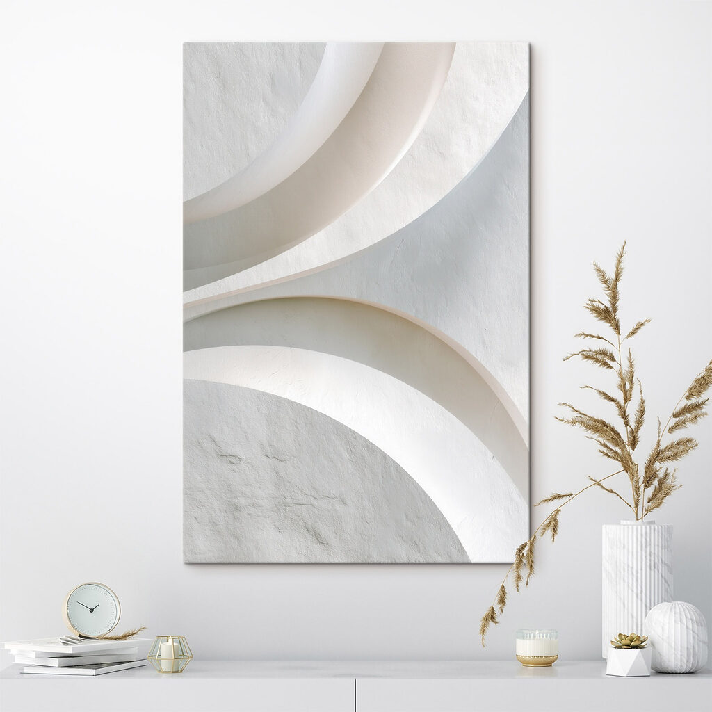 Arcos brancos com sombra — interior 3