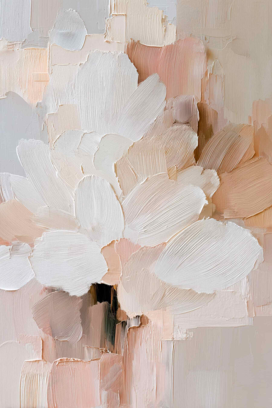 Flor pálida em pêssego — design completo