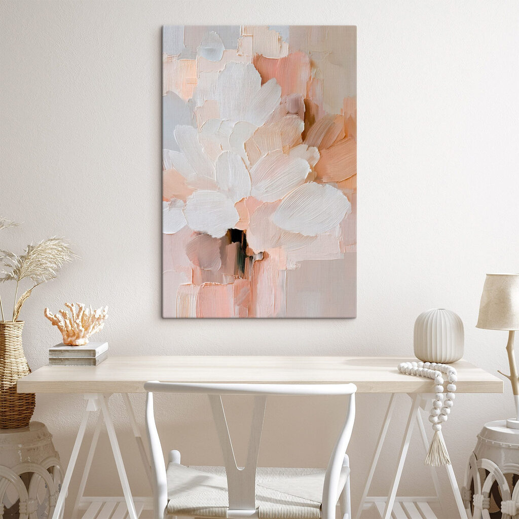 Flor pálida em pêssego — interior 2