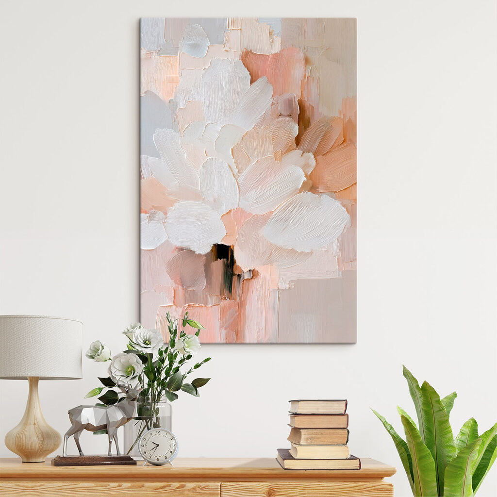 Flor pálida em pêssego — interior 3