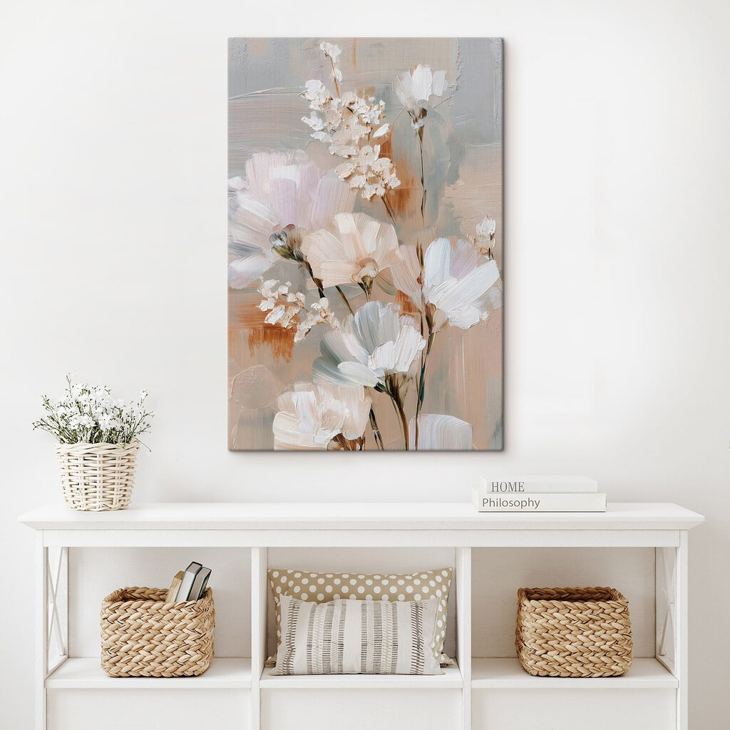 Flores pastel em hastes — interior 2