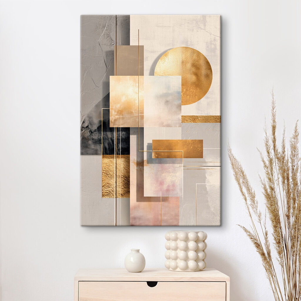Lua dourada em pastel — interior 3