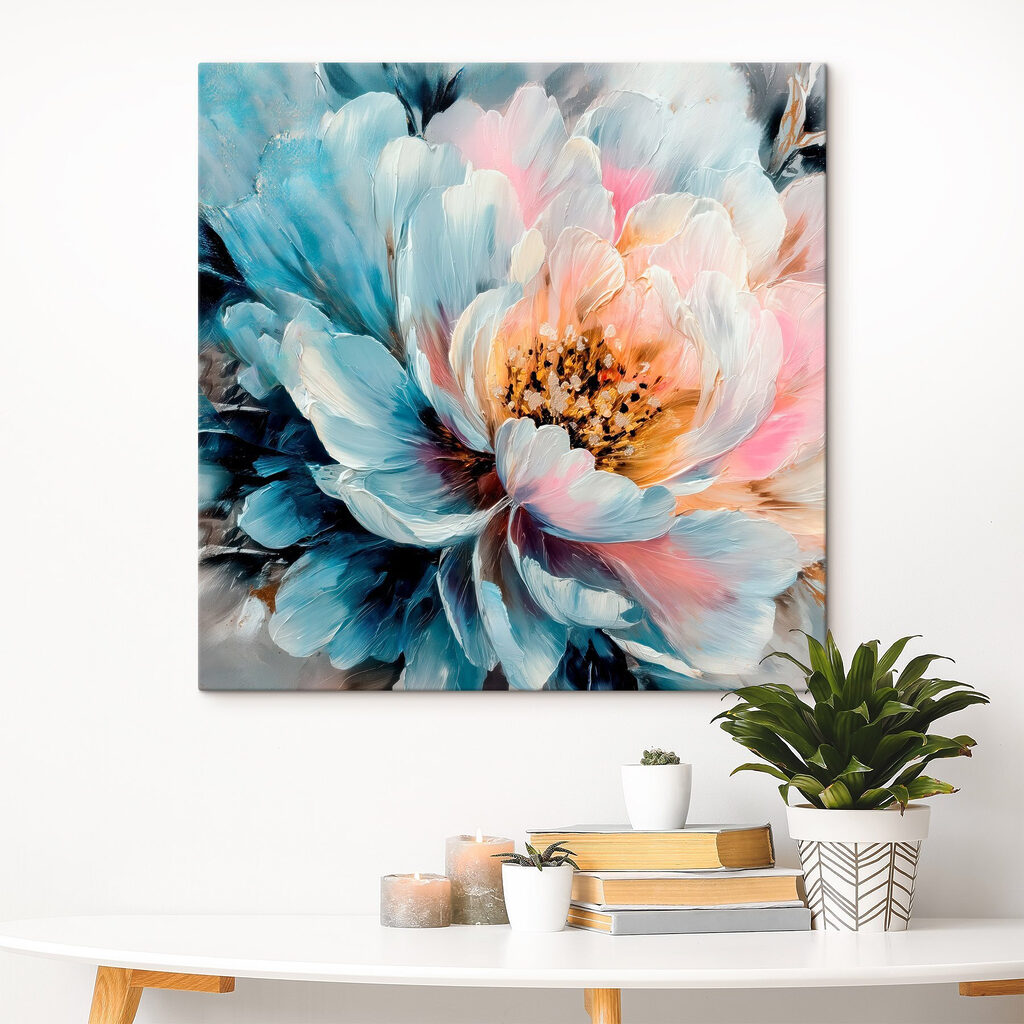 Peónia azul com rosa — interior 2