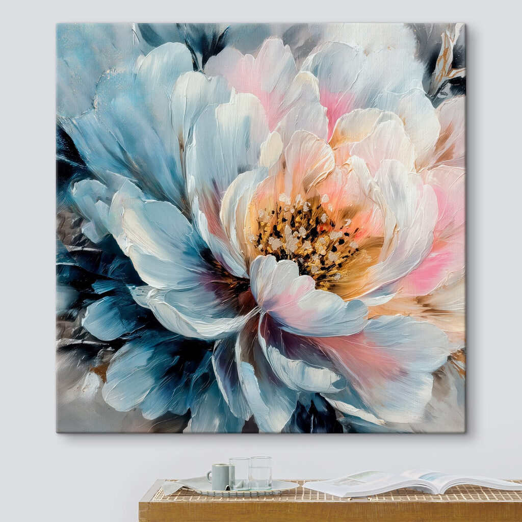 Peónia azul com rosa — interior 3