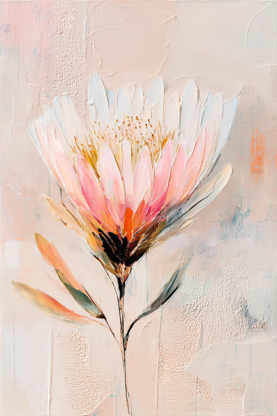 Flor cor-de-rosa sobre sombra — design completo