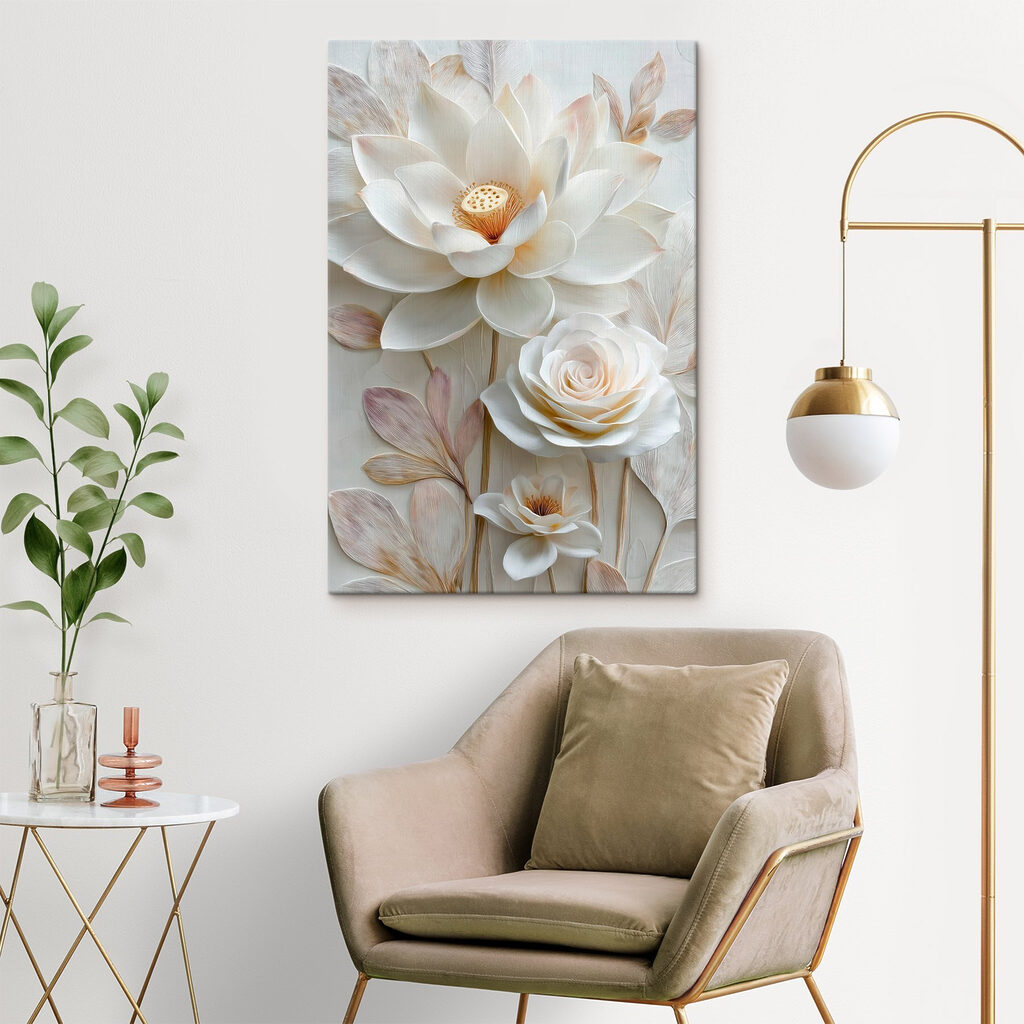 Lótus e rosa creme — interior 3