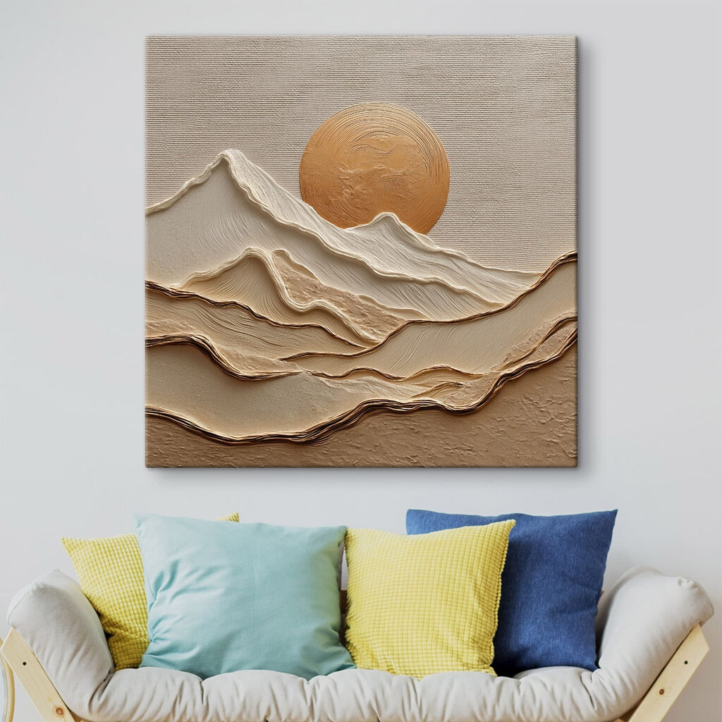 Sol dourado sobre camadas — interior 2