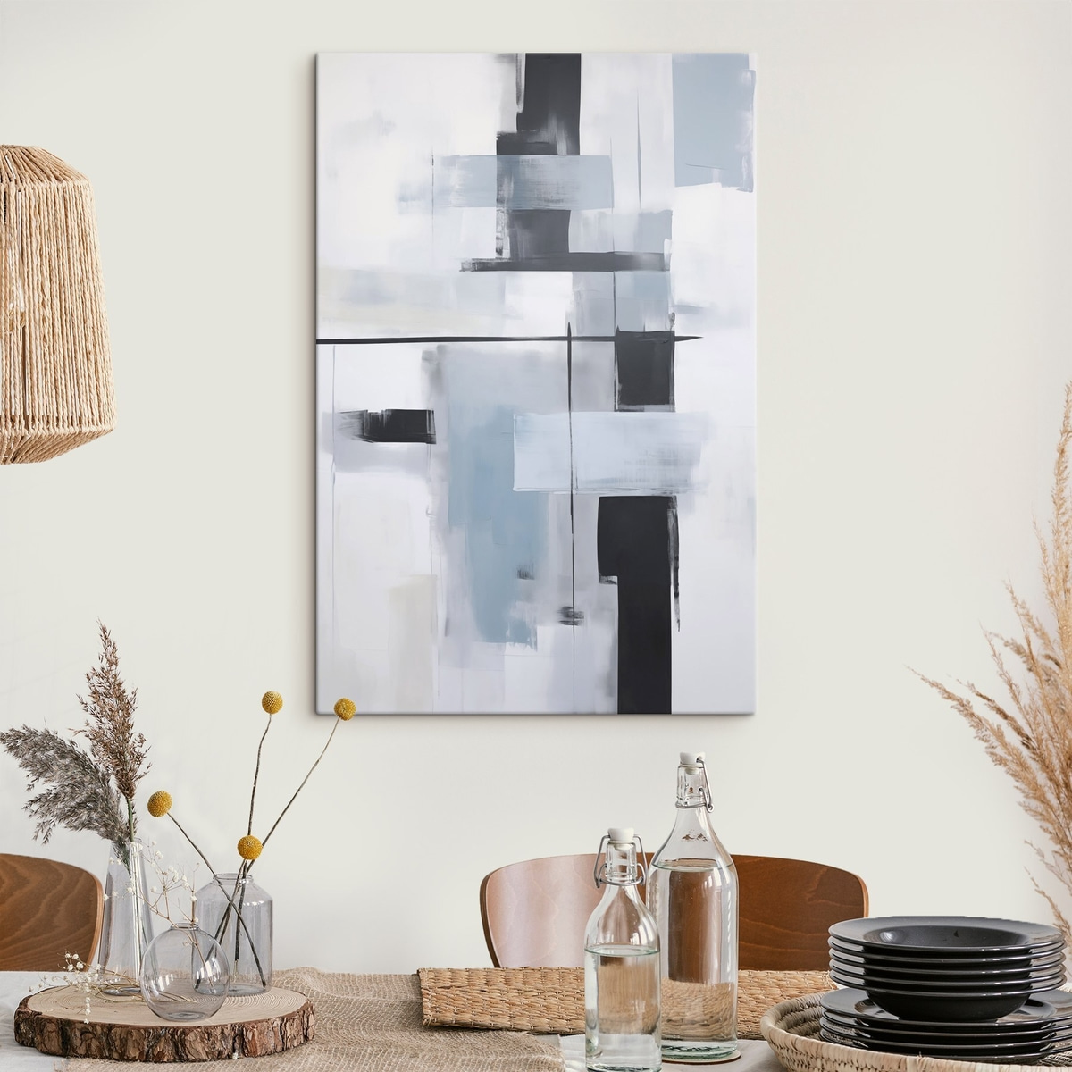 Pintura abstrata moderna — interior 1