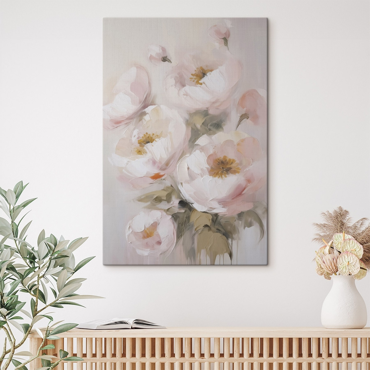 Flores abstratas pintadas — interior 1