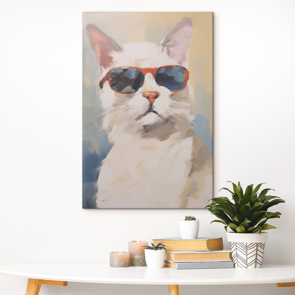 Gato de óculos — interior 2