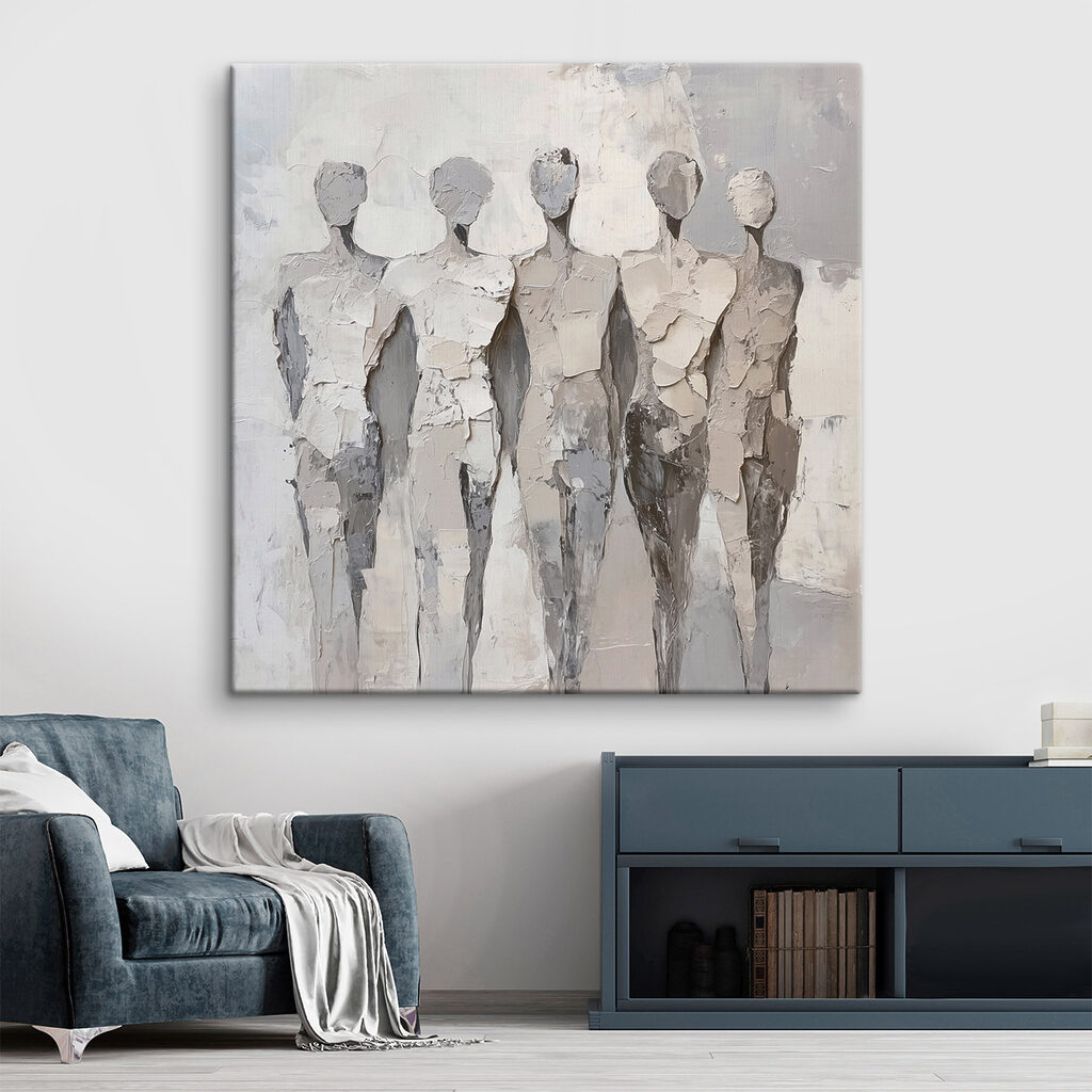 Figuras em cinzento — interior 2