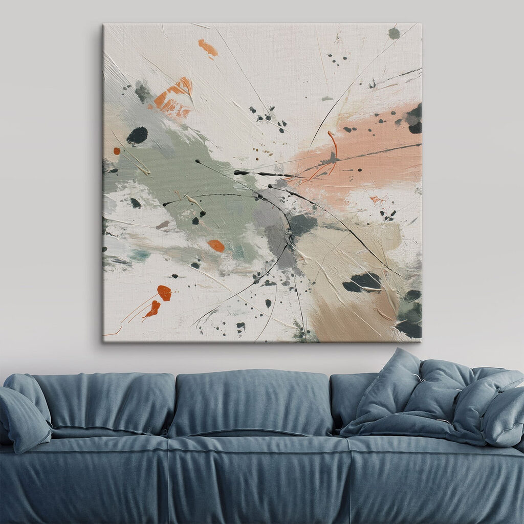 Salpicos verdes e linhas — interior 1