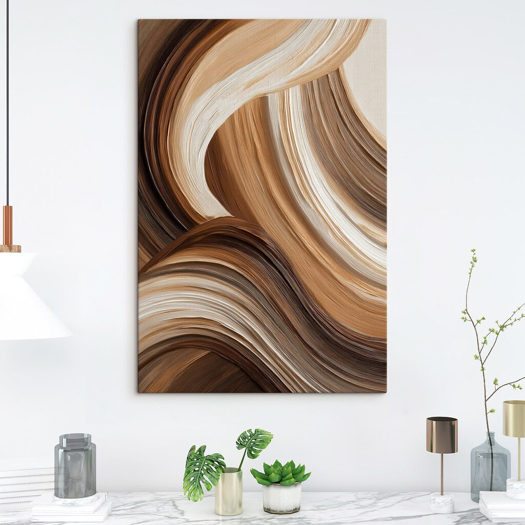 Ondas castanhas e luz — interior 2