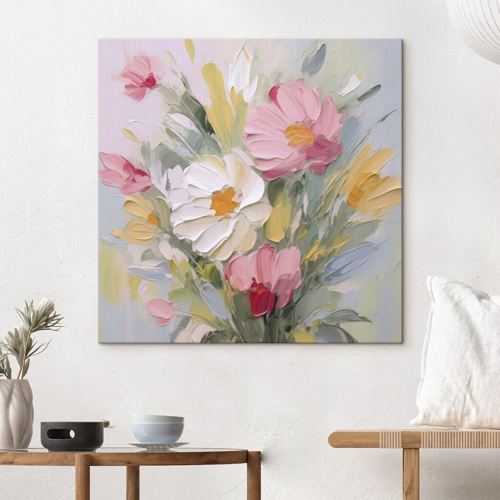 Ramo pastel com botões — interior 2