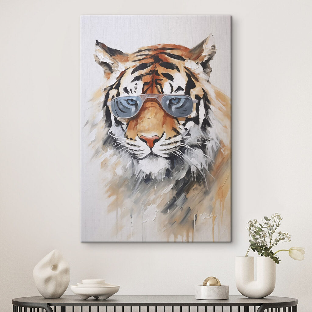 Tigre com óculos escuros — interior 2