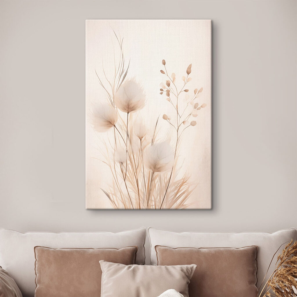 Hastes secas sobre creme — interior 2