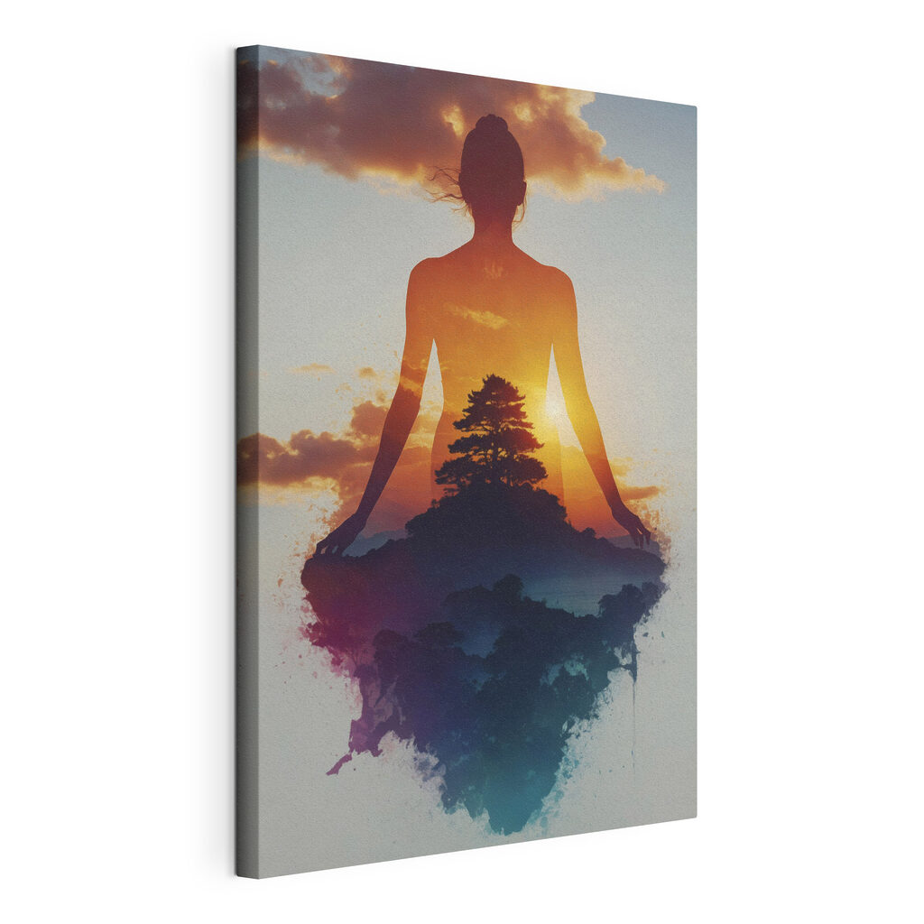 Meditação na floresta — vista do produto