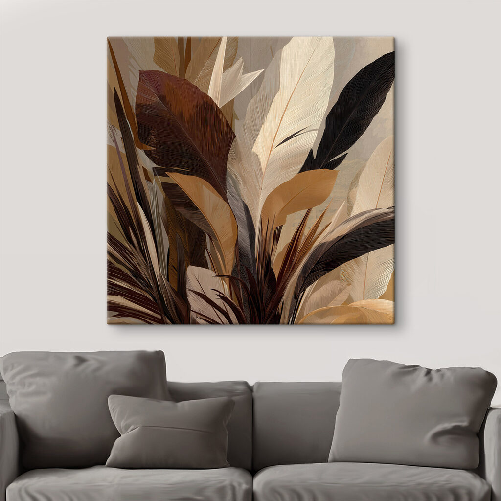 Folhas grandes em sombra — interior 1