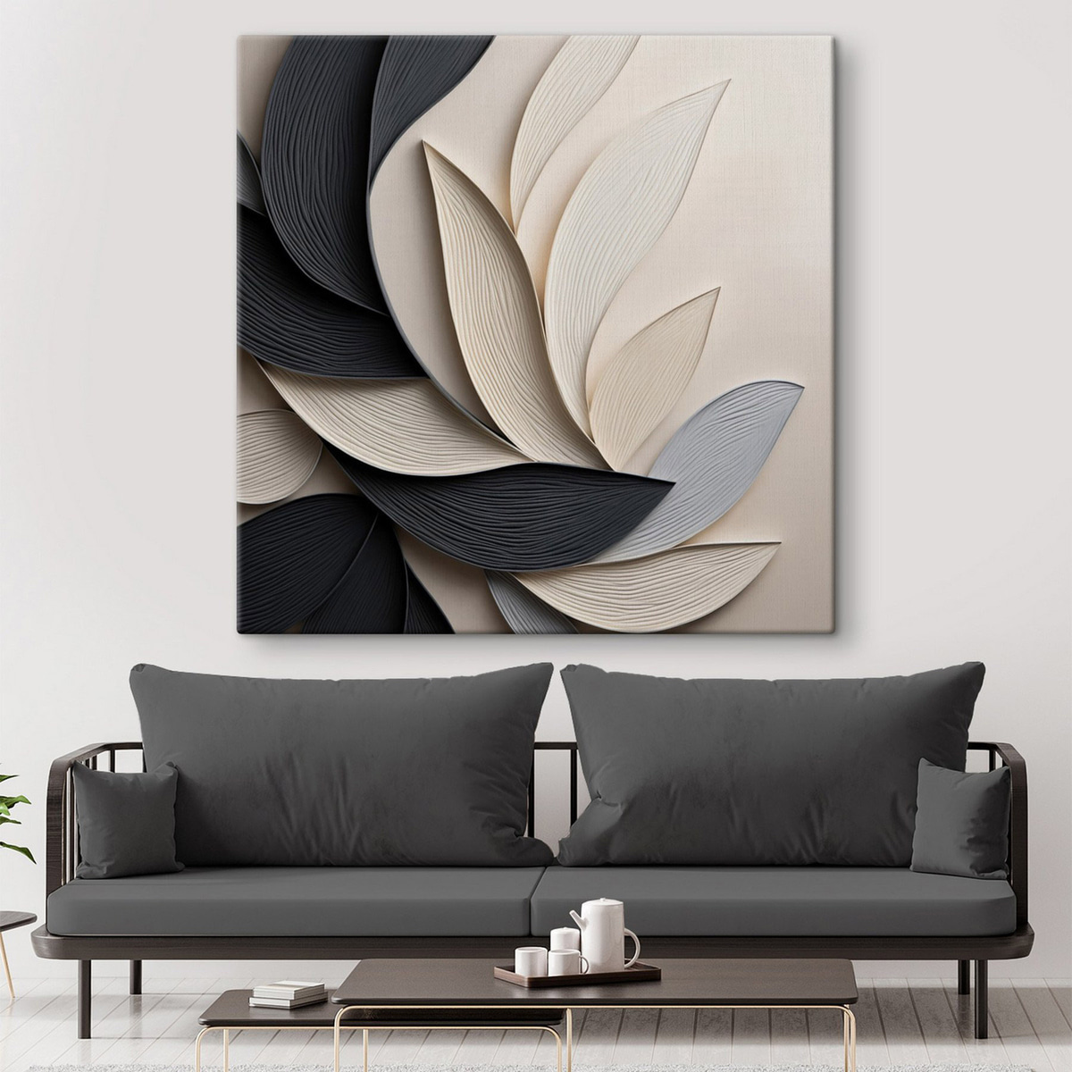 Folhas em contraste — interior 2