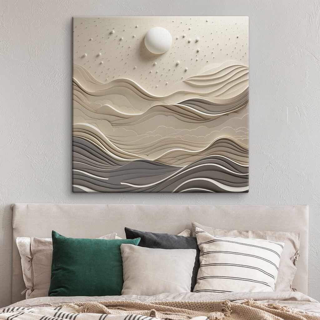Círculo sobre ondas — interior 1
