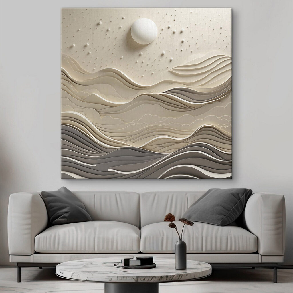 Círculo sobre ondas — interior 2
